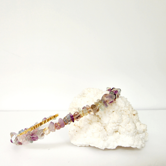 Rainbow Fluorite Chip Headband