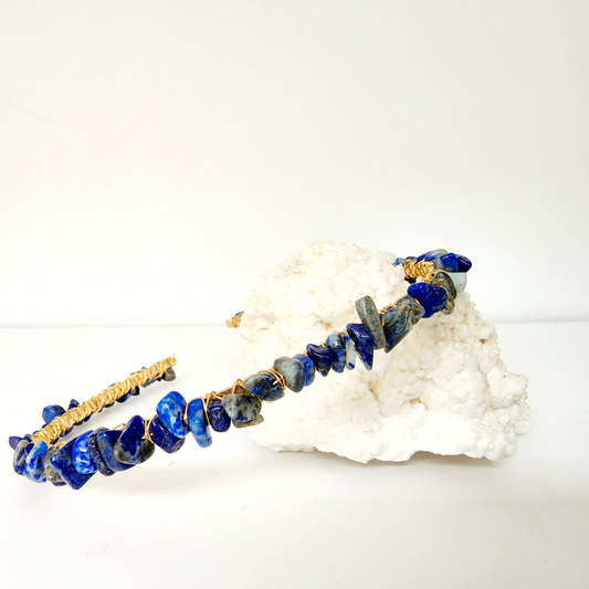 Lapis Lazuli Chip Headband