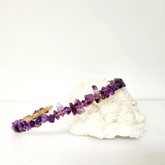 Amethyst Chip Headband